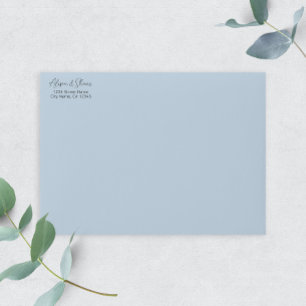 Romantic Script Wedding Return Address Self-inking Stamp