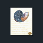 Romantic Seashell Canvas Print<br><div class="desc">Do you live far away from the beach? No problem! Get this romantic seashell painting so you can image yourself sitting on a peaceful beach on a warm sunny day. This piece of art romanticises the sea and the little waves which will leave you yearning for a visit the beach....</div>