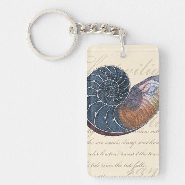 Romantic Seashell Key Ring (Front)