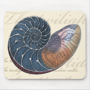 Romantic Seashell Mouse Mat