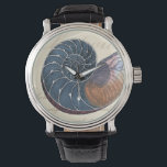 Romantic Seashell Watch<br><div class="desc">Do you live far away from the beach? No problem! Get this romantic seashell painting so you can image yourself sitting on a peaceful beach on a warm sunny day. This piece of art romanticises the sea and the little waves which will leave you yearning for a visit the beach....</div>