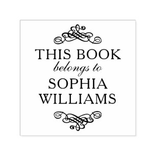 Romantic Self Inking Stamp This Book Belongs To