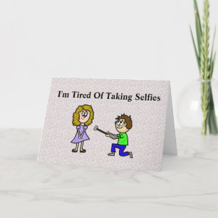 Romantic  Selfies Couple's Love Card