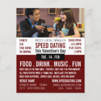 Romantic Setting, Speed Dating Event Advertising