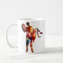 Romantic Silhouette Love Explosion Mug – Vibrant A