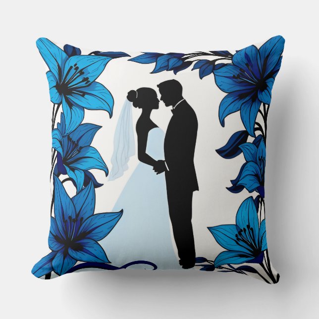 Romantic Silhouette of a Couple Cushion (Front)