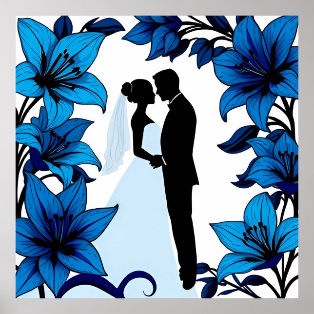 Romantic Silhouette of a Couple Poster (Front)