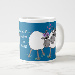 Romantic Silly Sheep Mug to Personalize