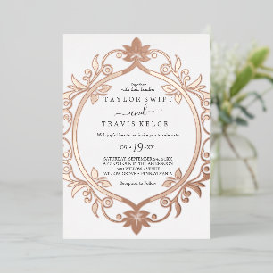 Romantic Silver Foil Flourish   Wedding