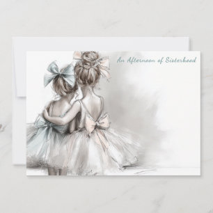 Romantic Sister Day Tea Afternoon Invitation