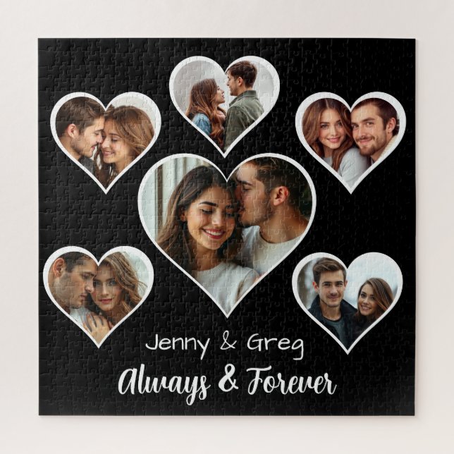 Romantic Six Photo Template  Jigsaw Puzzle (Vertical)