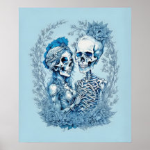 Romantic Skeleton Couple