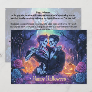 🌈🎃Romantic Skeleton Dance card