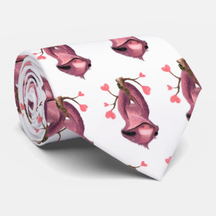 Romantic Sloth Funny Neck Tie - Smile