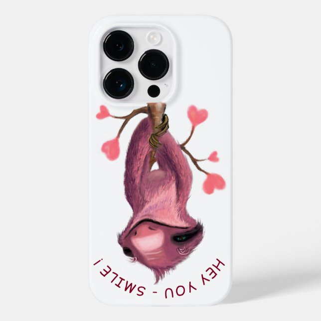  Romantic Sloth - Smile Case-Mate iPhone Case (Back)