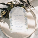 Romantic Soft Blue Vintage Monogram Arch Wedding Invitation<br><div class="desc">Introducing our elegant wedding invitation, embellished with a stunning soft blue floral arch and classic calligraphy! If you're looking for a wedding invitation that exudes sophistication, luxury and style, this is the perfect invitation for you. The monogram adds a touch of vintage elegance to the invitation. The arch features an...</div>