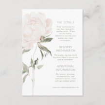 Romantic Soft Blush Peony Wedding Details