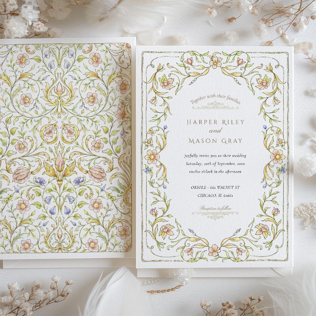 Romantic Soft Floral Garden Wedding Invitation (Creator Uploaded)