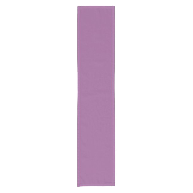 Romantic solid lila spring decor short table runner (Front)