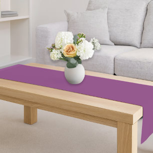 Romantic solid lila spring decor short table runner