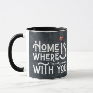 Romantic Soulmate Quote Heart Combo Mug