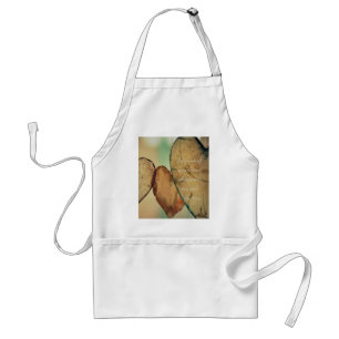 Romantic Soulmate Quote Rustic Hearts Adult Apron