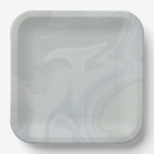 Romantic Square Paper Plate for Weddings