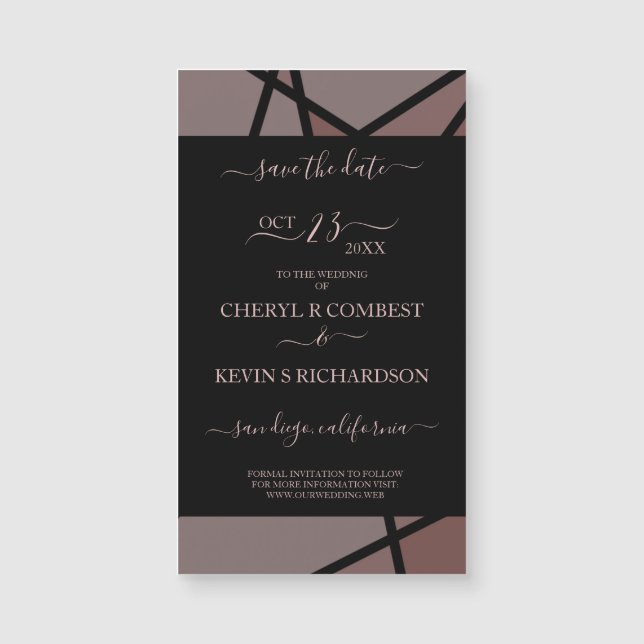 Romantic Stained Glass Imitation for Wedding (Front)