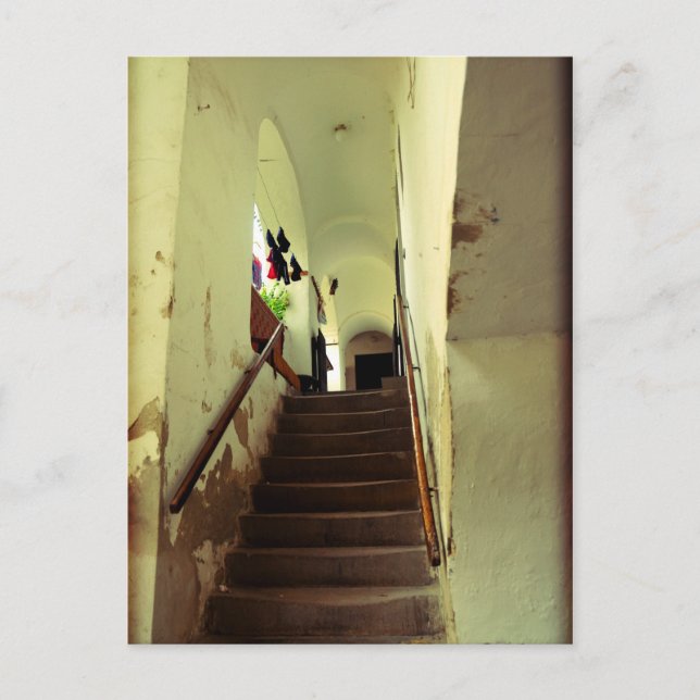 Romantic staircase in Keszthely, Hungary Postcard (Front)