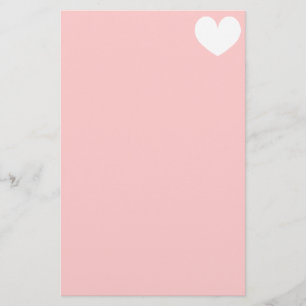 Romantic stationery writing paper   heart monogram
