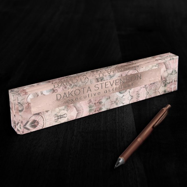 Romantic Steampunk | Antique Vintage Ephemera Nameplate (Creator Uploaded)