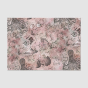 Romantic Steampunk   Antique Vintage Ephemera Tissue Paper