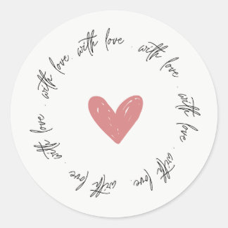 Romantic Sticker with a Love Message