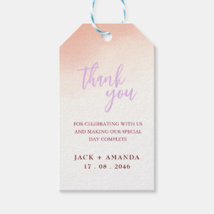 Romantic stunning wedding decoration packaging tag