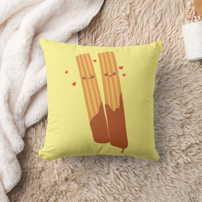 Romantic Sugary Spanish Churros  With Chocolate Cushion (Blanket)