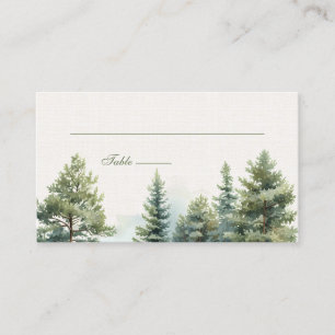 Romantic summer forest Wedding Place Card