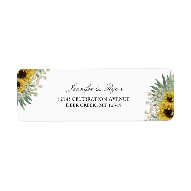 Romantic Sunflower Watercolor (Front)