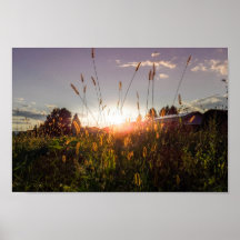 Romantic sunset in the fields (Graz, Austria)