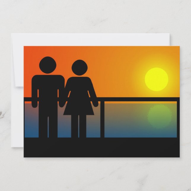 Romantic Sunset Invitation (Front)