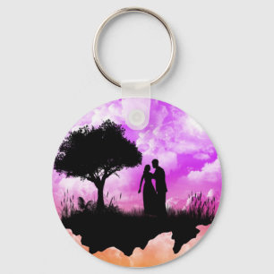 Romantic Sunset Keychain