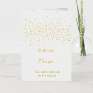 Romantic Sweet Hearts Foil Greeting Card