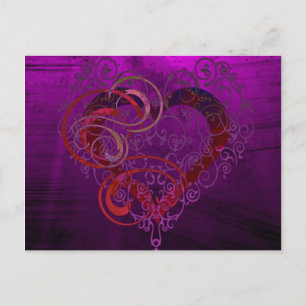 Romantic Swirl Design Elegant Love Card