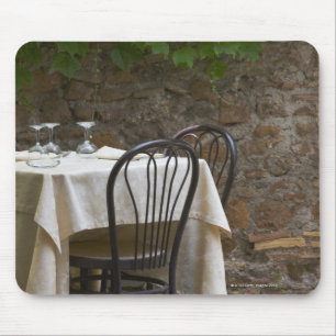 romantic table for two mouse mat