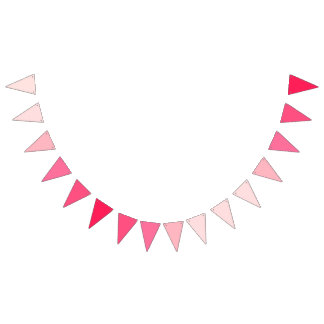 Romantic Tender Rose Delicate Gradient  Bunting