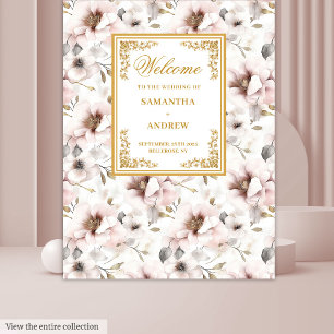 Romantic Timeless Dusty Pink Wedding Backdrop Tapestry