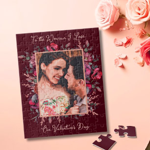 Romantic To the Woman I Love Valentine's Day Jigsaw Puzzle
