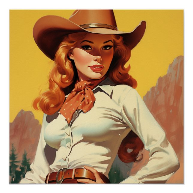 Romantic Trails of the Cowgirl: Wild West Whispers Poster (Front)