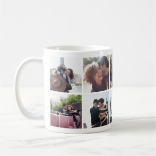 Romantic Travel Couple Photo Collage Mug