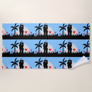 ROMANTIC TROPICAL Beach Towel