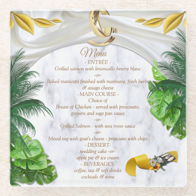 Romantic Tropical  Coasters (Front)